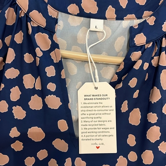 Midi-Maxi Dress in blueberry animal print, size large (16-18) - Picture 10 of 11